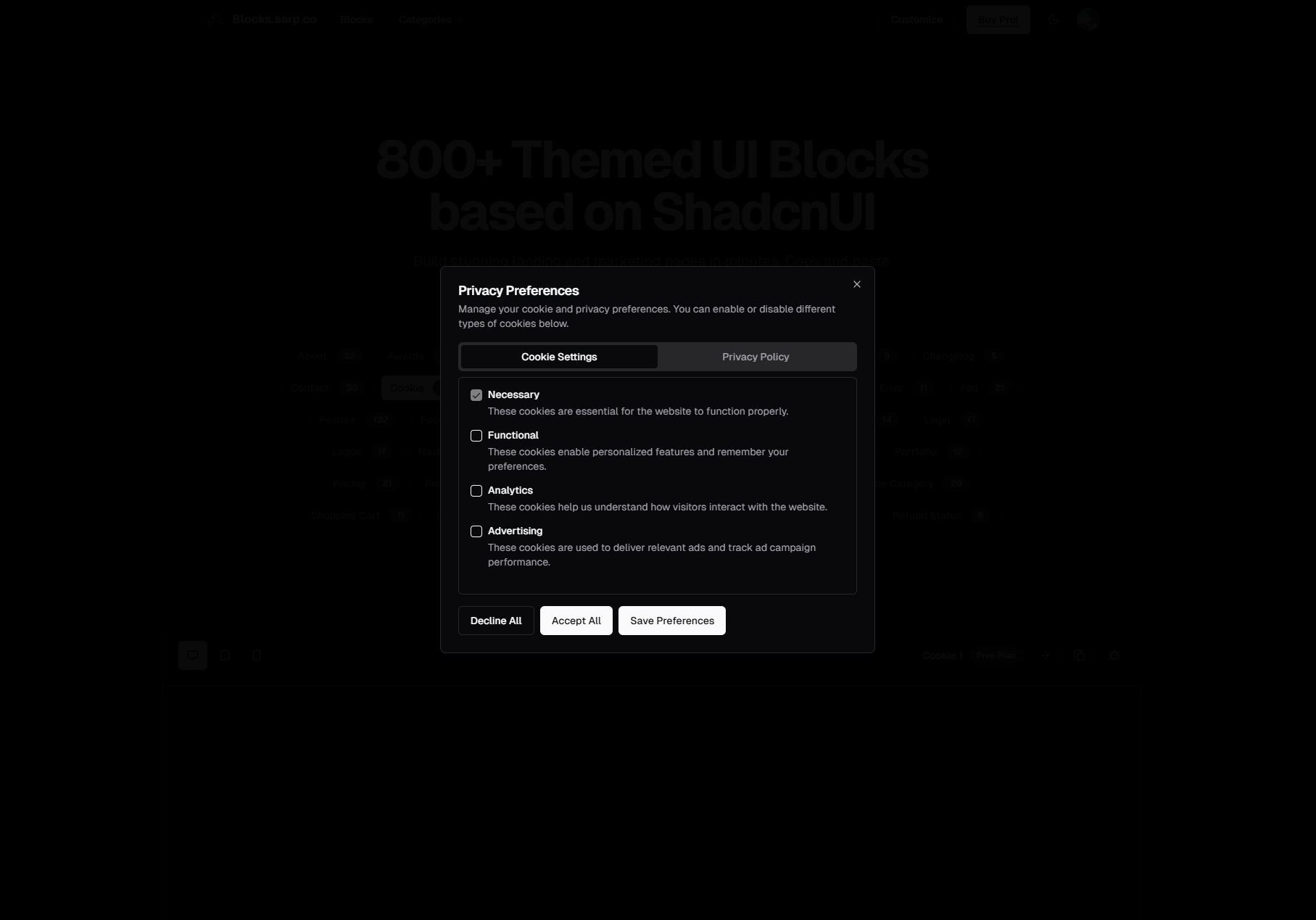 10 Cookie Consent Banners with Shadcn UI (GDPR Compliant) cover image