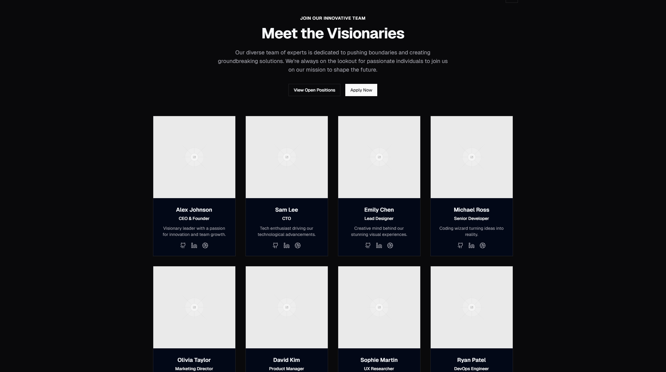 23 Team Section Designs for Company Websites cover image